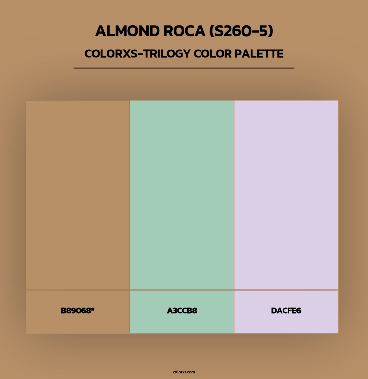 Almond Roca (S260-5) - Colorxs Trilogy Palette