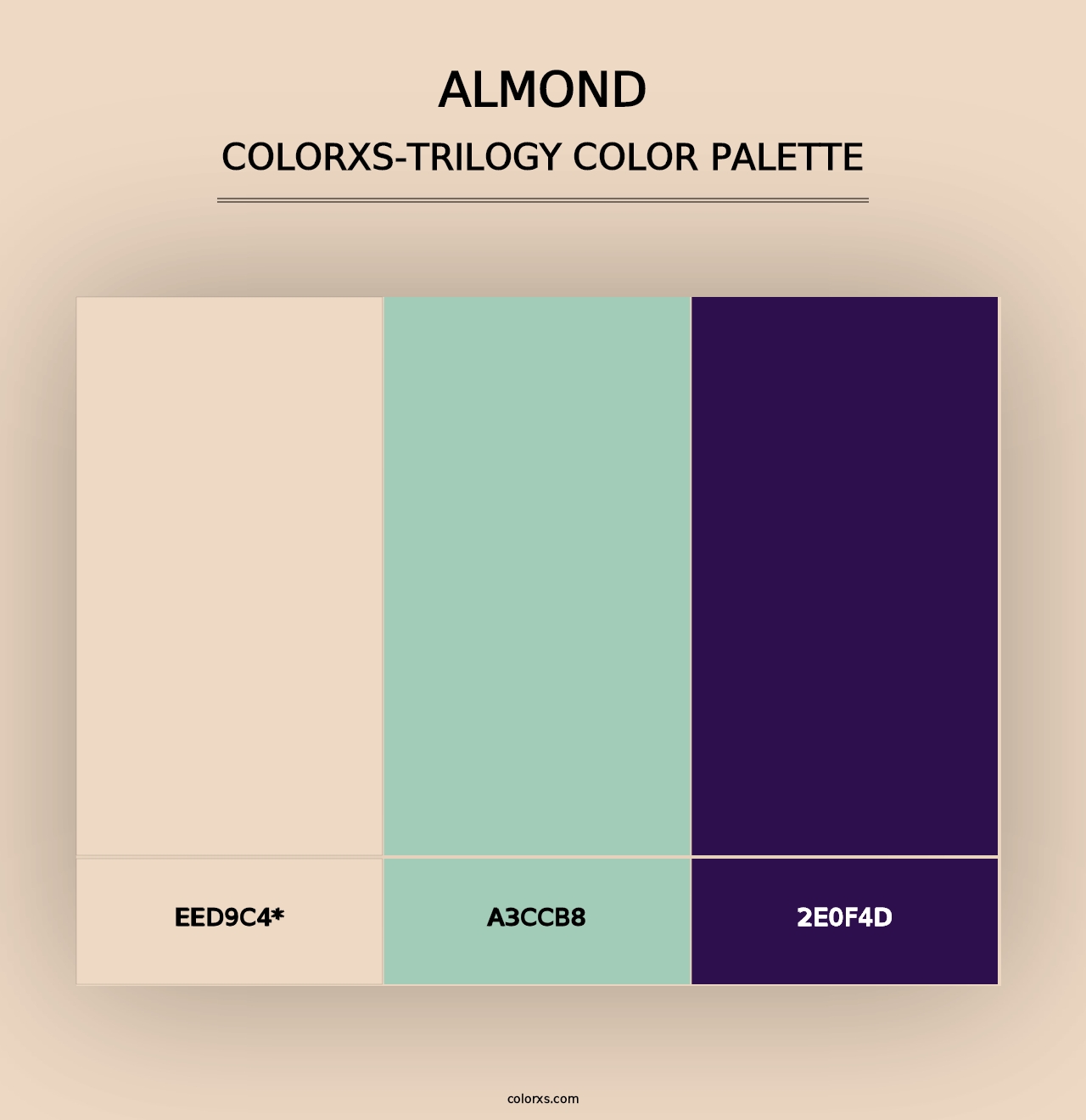 Almond - Colorxs Trilogy Palette