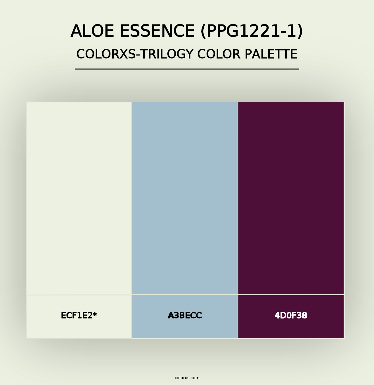 Aloe Essence (PPG1221-1) - Colorxs Trilogy Palette