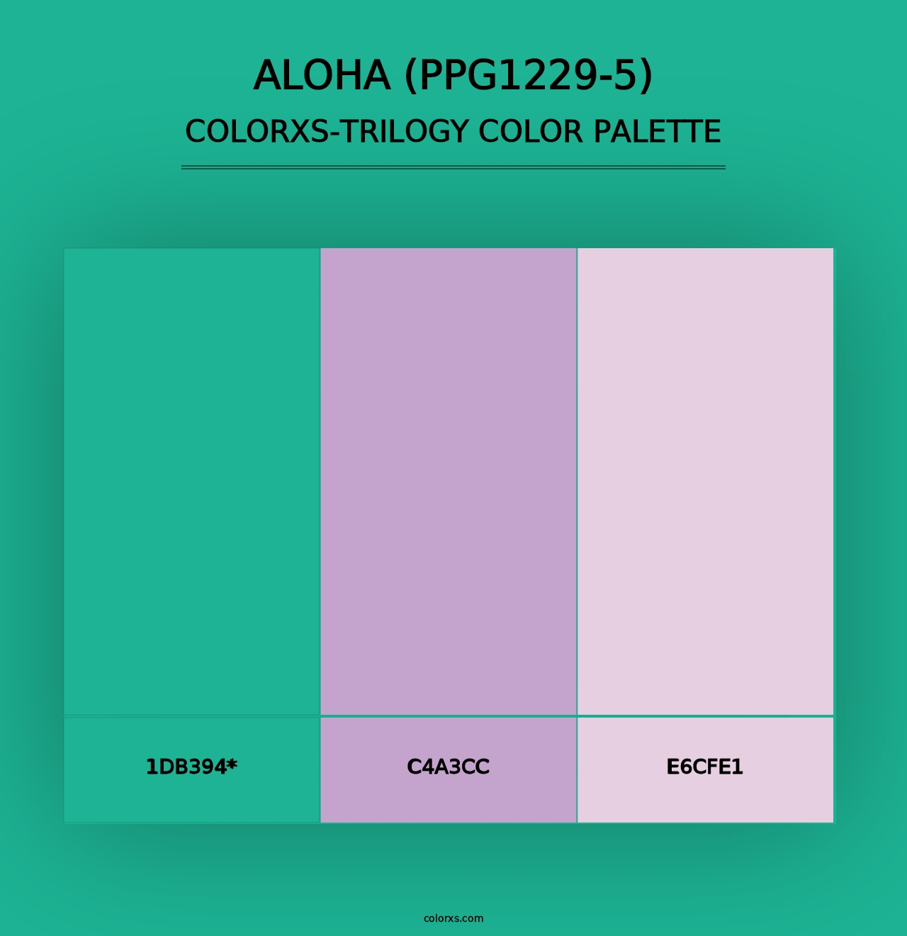 Aloha (PPG1229-5) - Colorxs Trilogy Palette