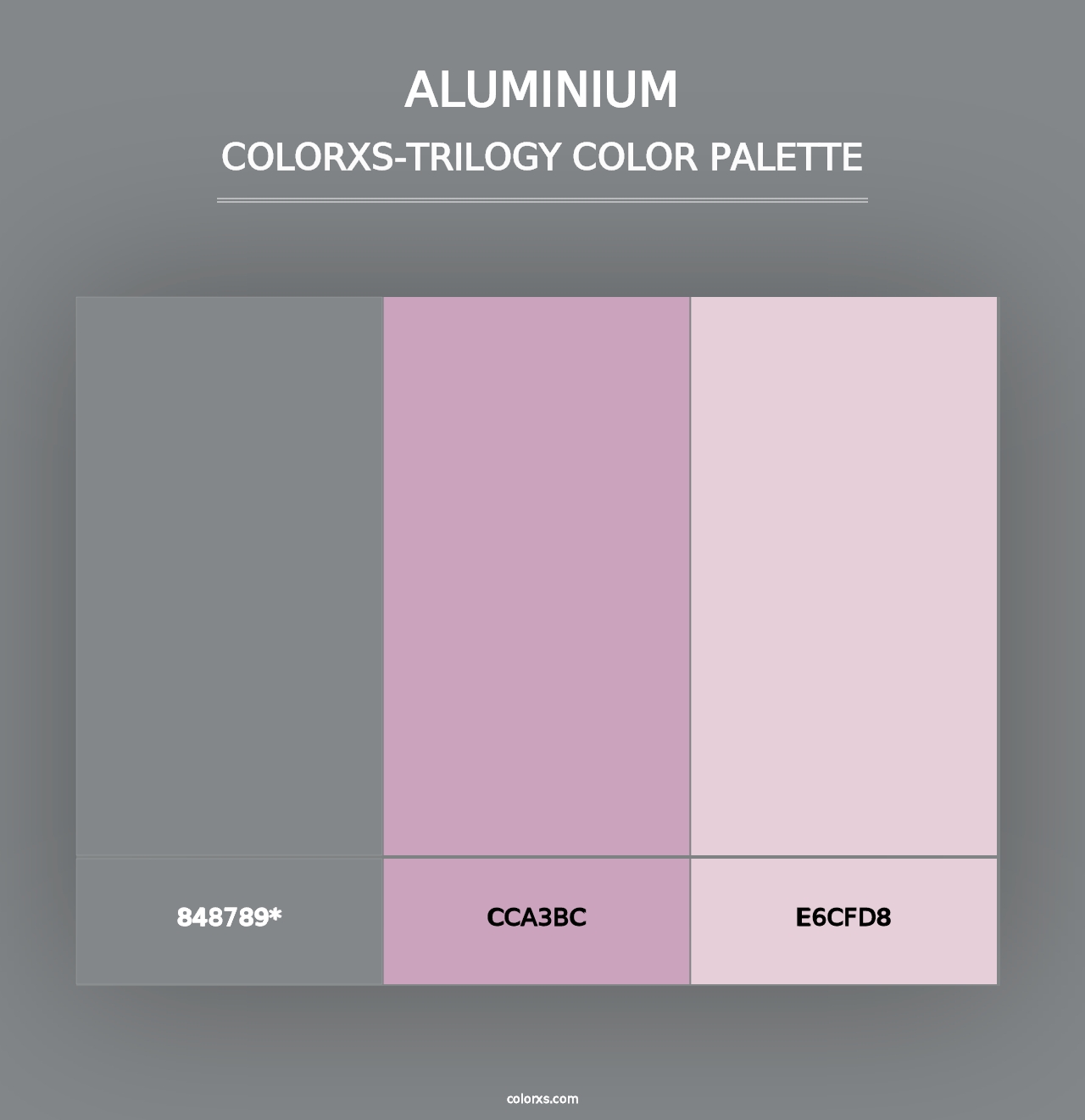 Aluminium - Colorxs Trilogy Palette