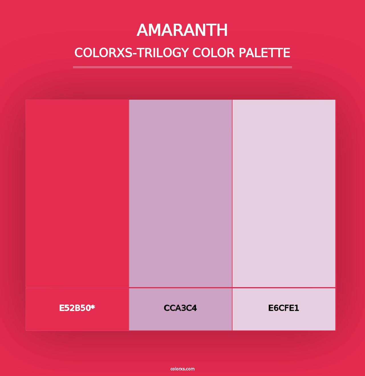 Amaranth - Colorxs Trilogy Palette