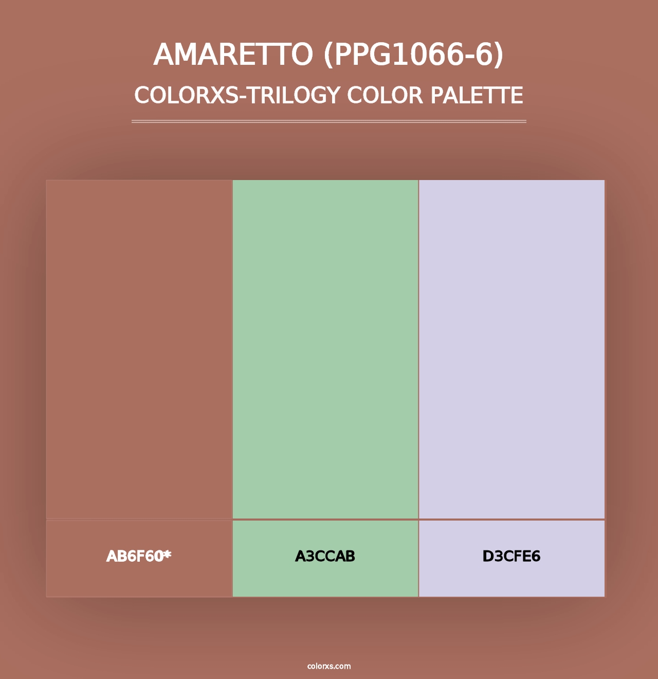 Amaretto (PPG1066-6) - Colorxs Trilogy Palette