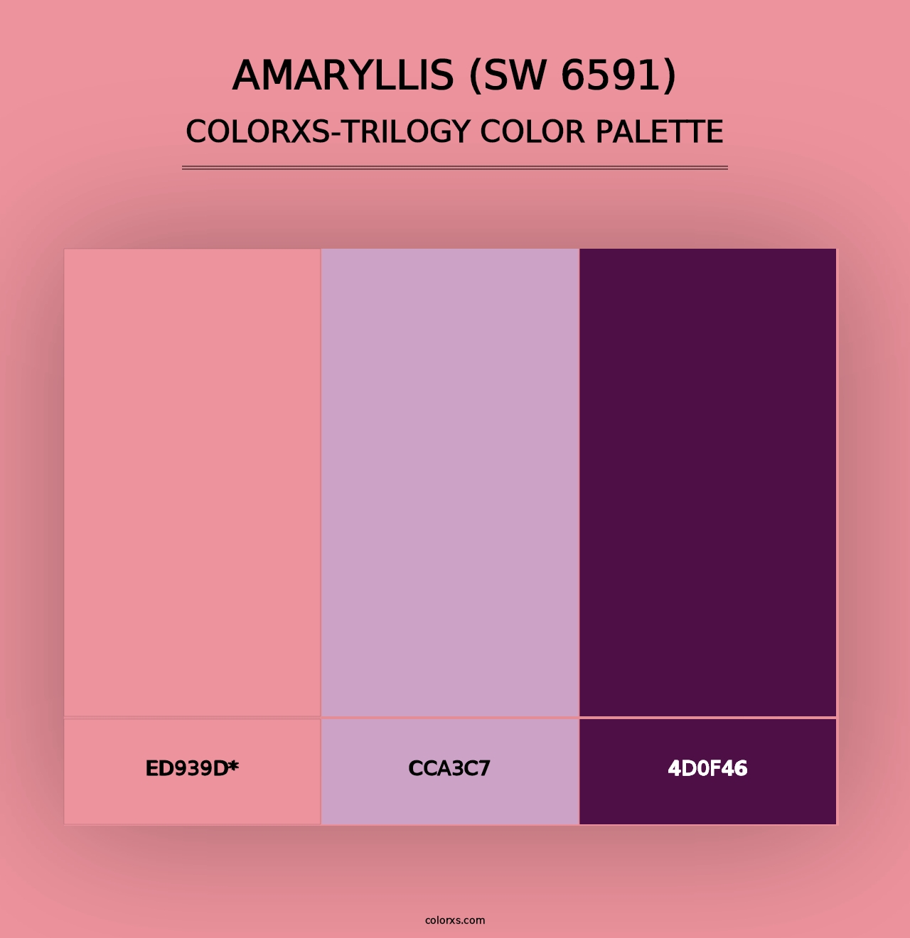 Amaryllis (SW 6591) - Colorxs Trilogy Palette