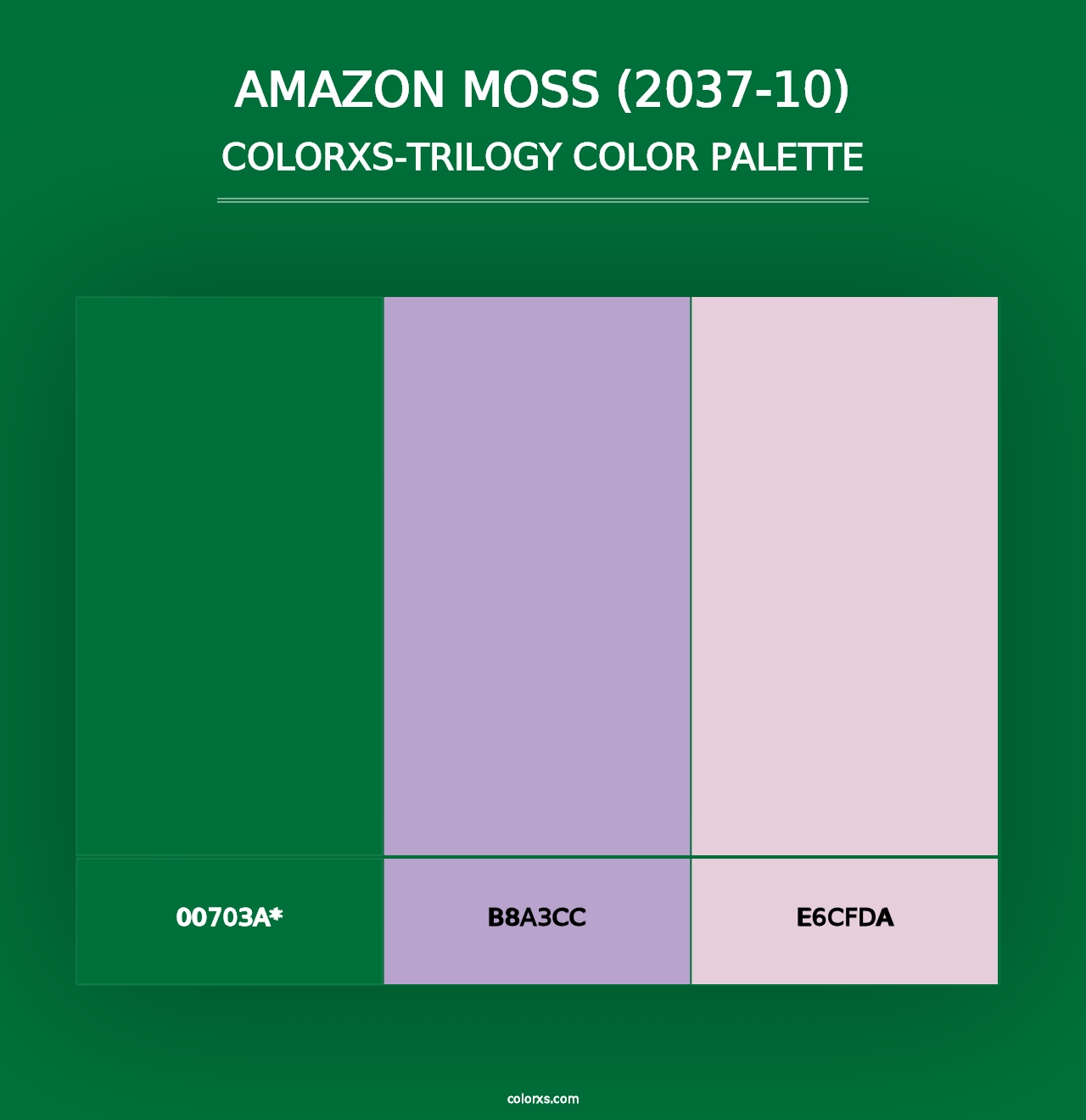 Amazon Moss (2037-10) - Colorxs Trilogy Palette