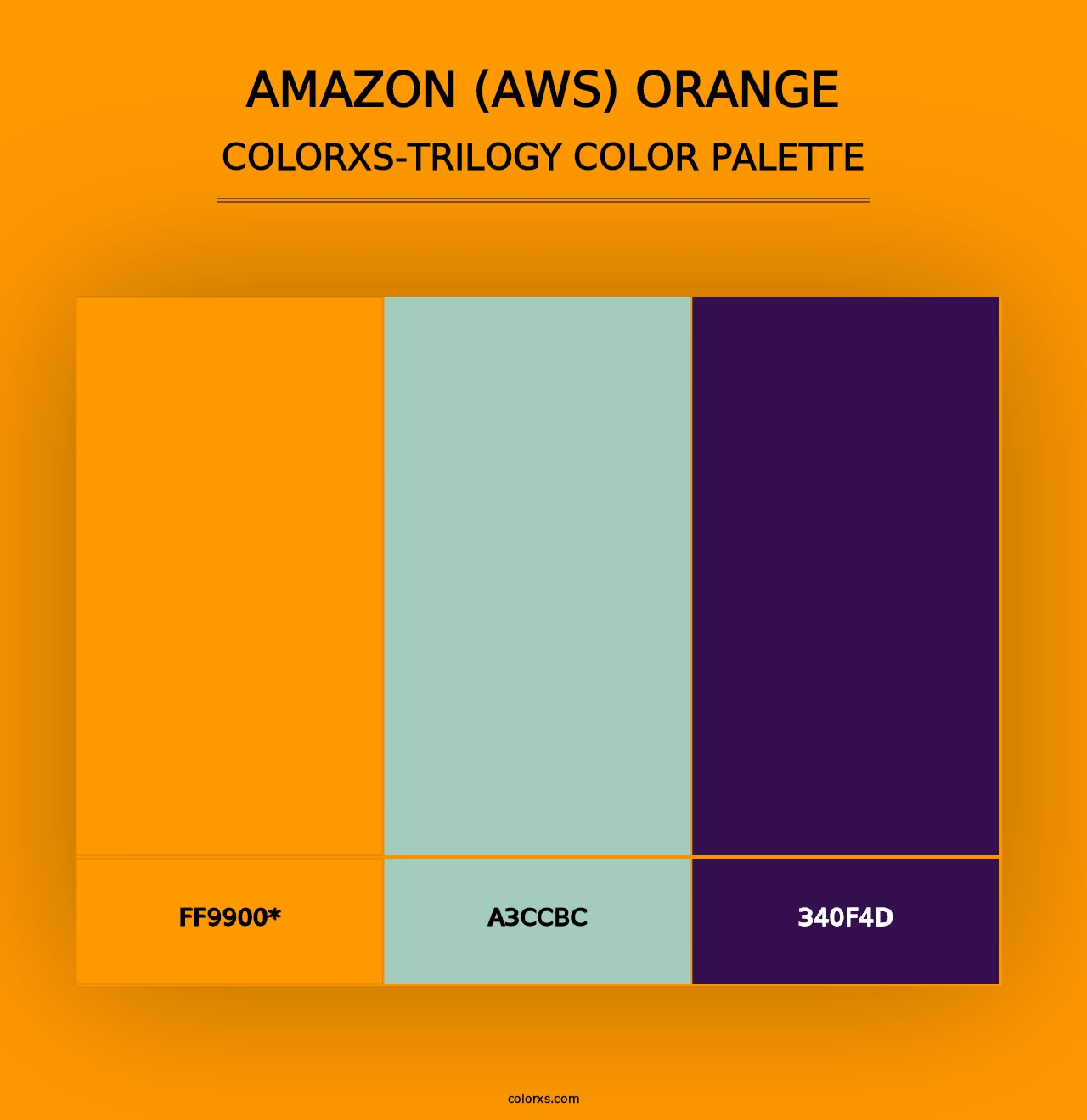 Amazon (AWS) Orange - Colorxs Trilogy Palette