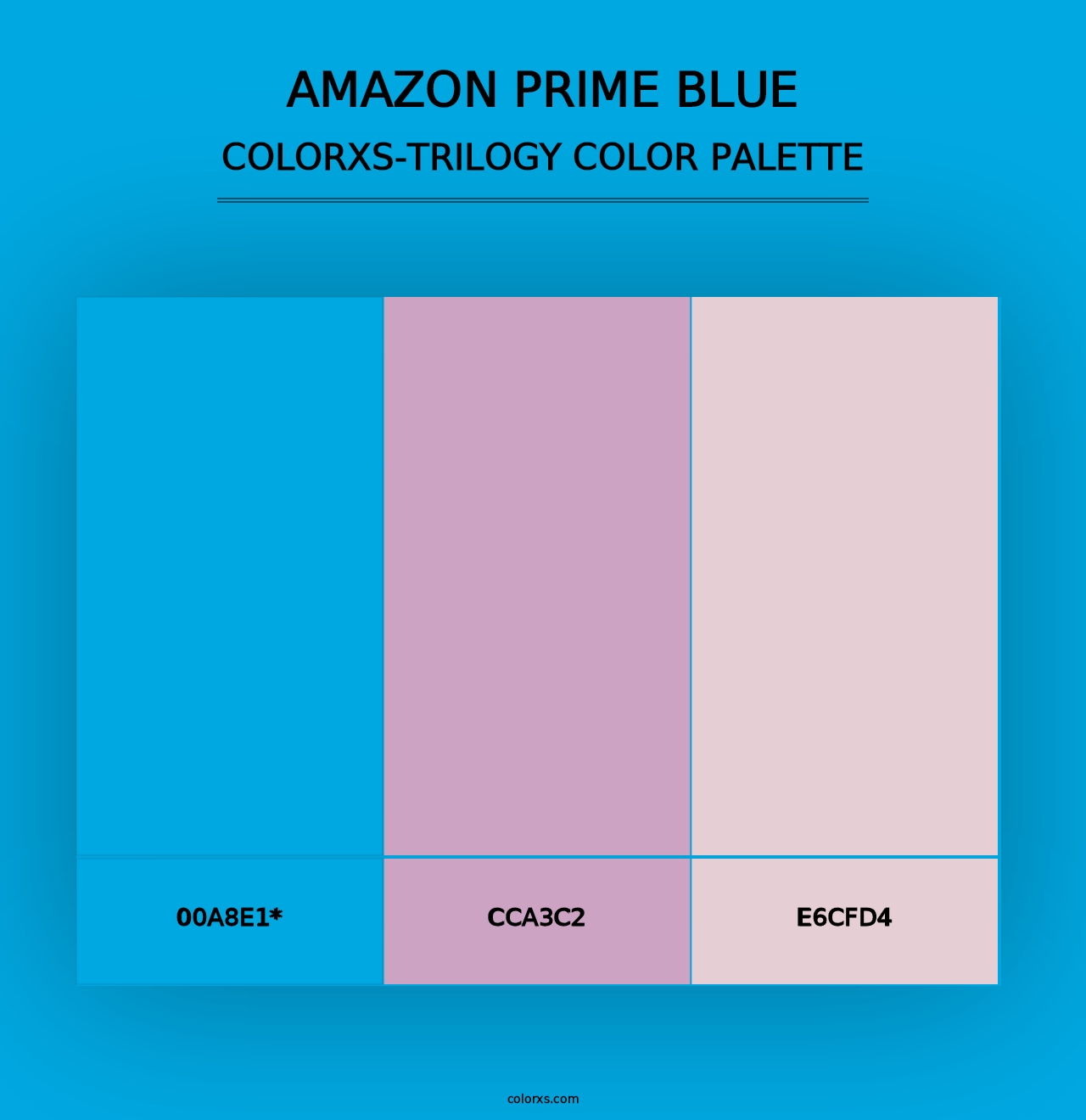 Amazon Prime Blue - Colorxs Trilogy Palette