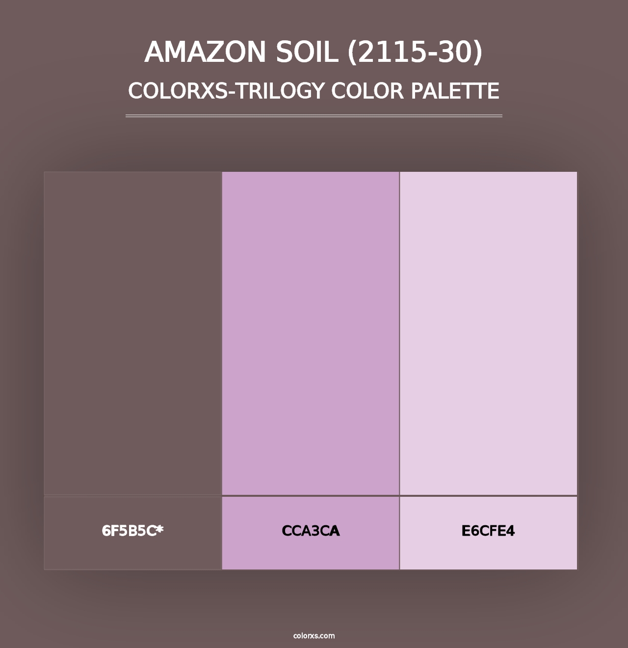 Amazon Soil (2115-30) - Colorxs Trilogy Palette