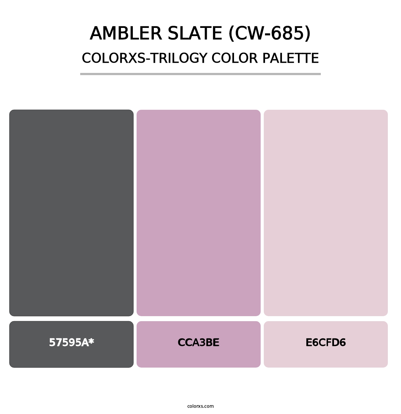 Ambler Slate (CW-685) - Colorxs Trilogy Palette