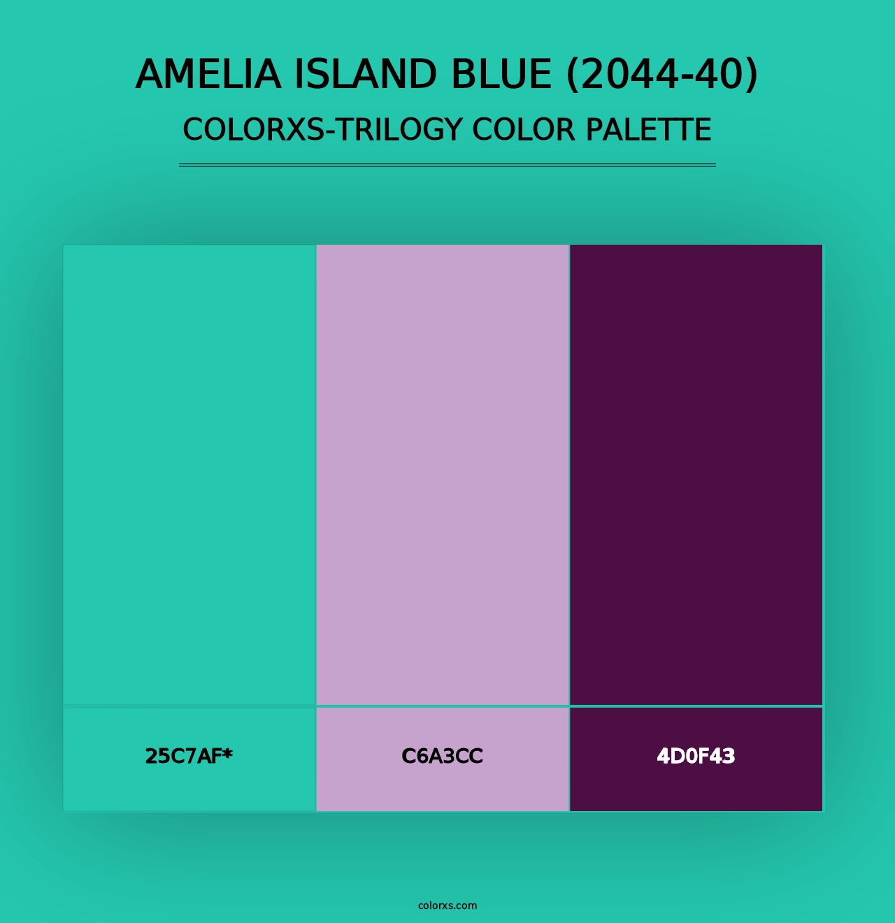 Amelia Island Blue (2044-40) - Colorxs Trilogy Palette