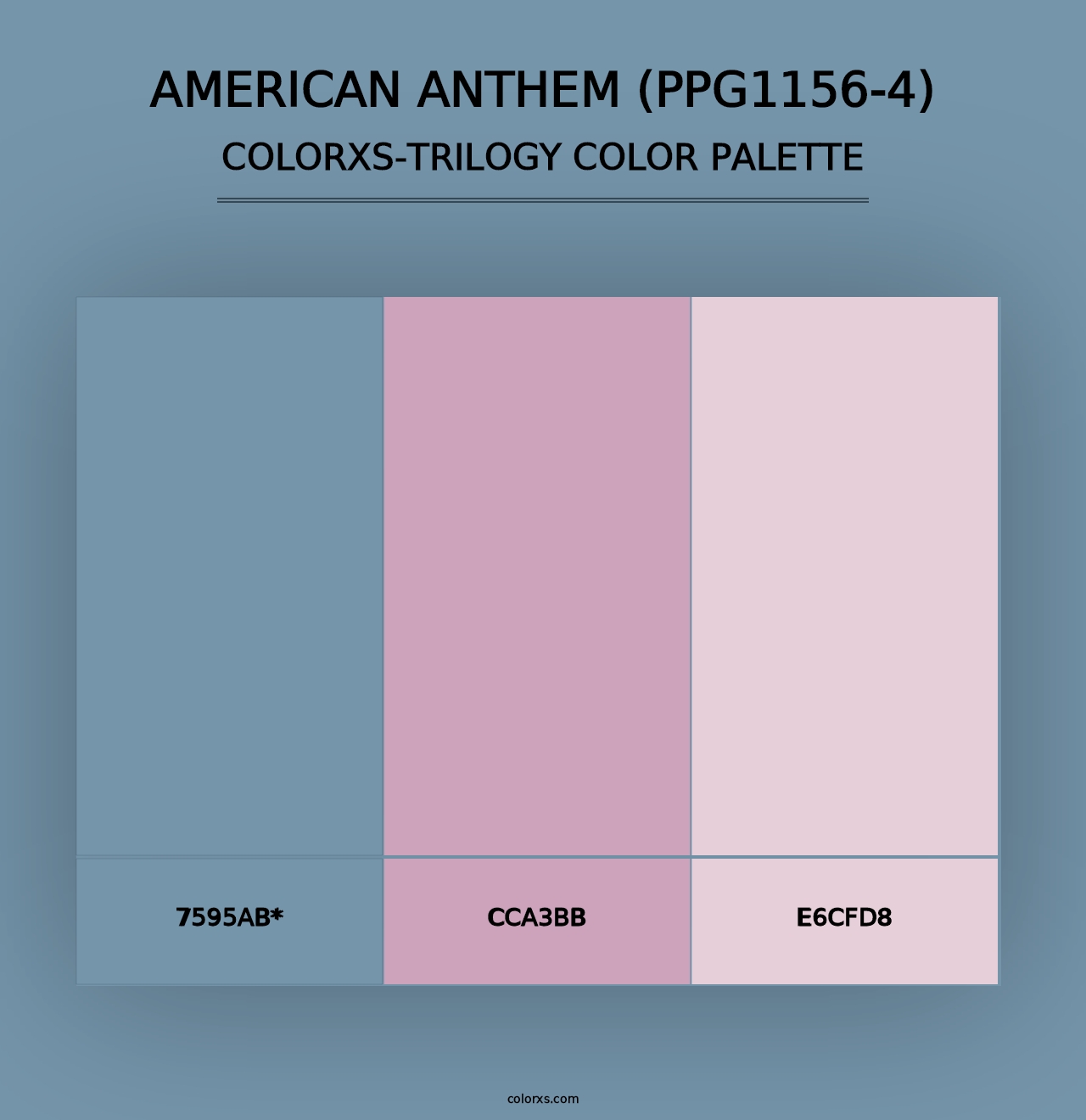 American Anthem (PPG1156-4) - Colorxs Trilogy Palette