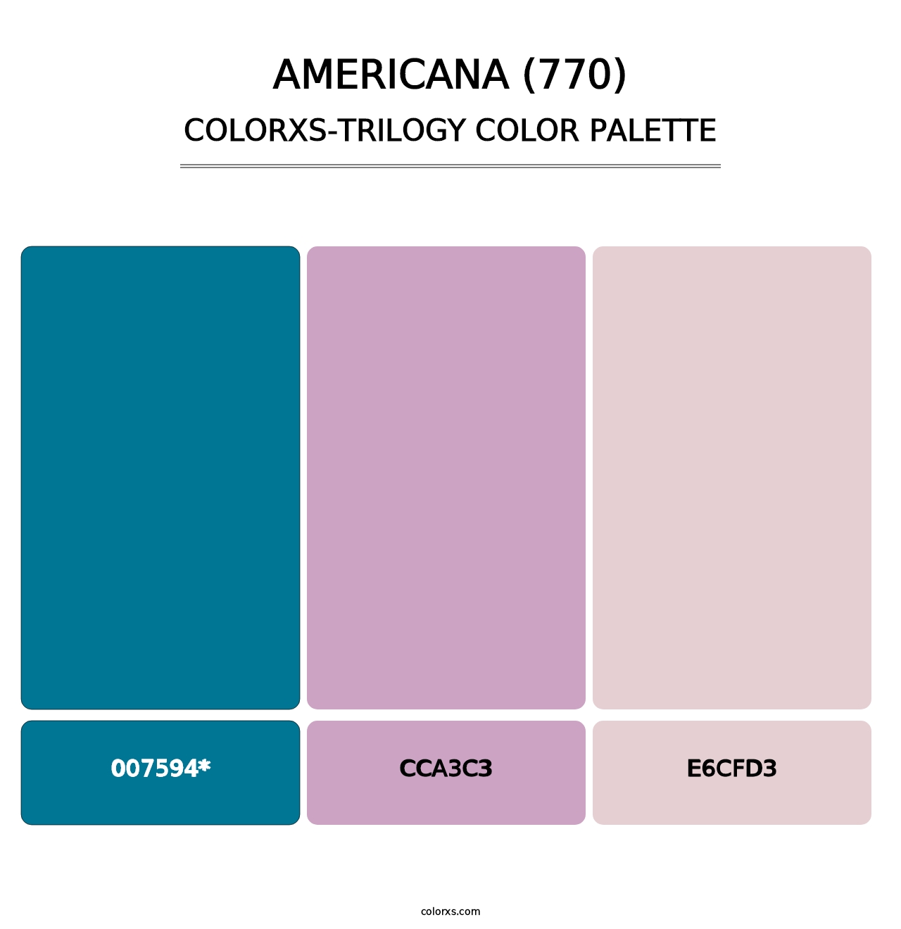 Americana (770) - Colorxs Trilogy Palette