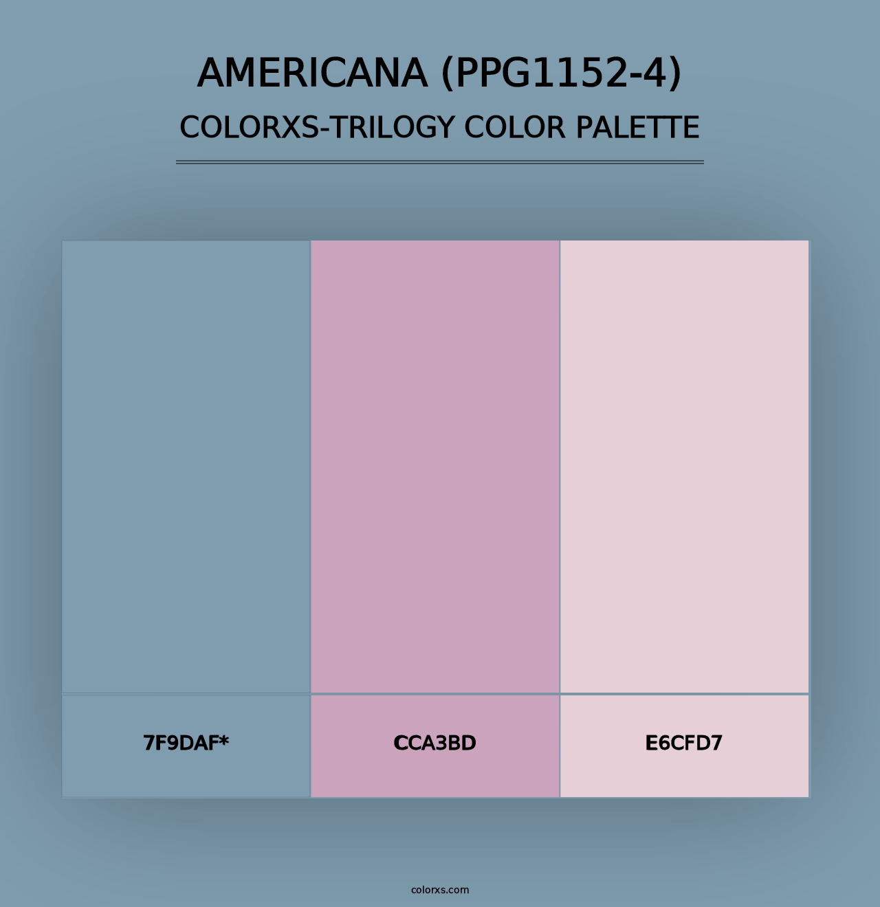 Americana (PPG1152-4) - Colorxs Trilogy Palette