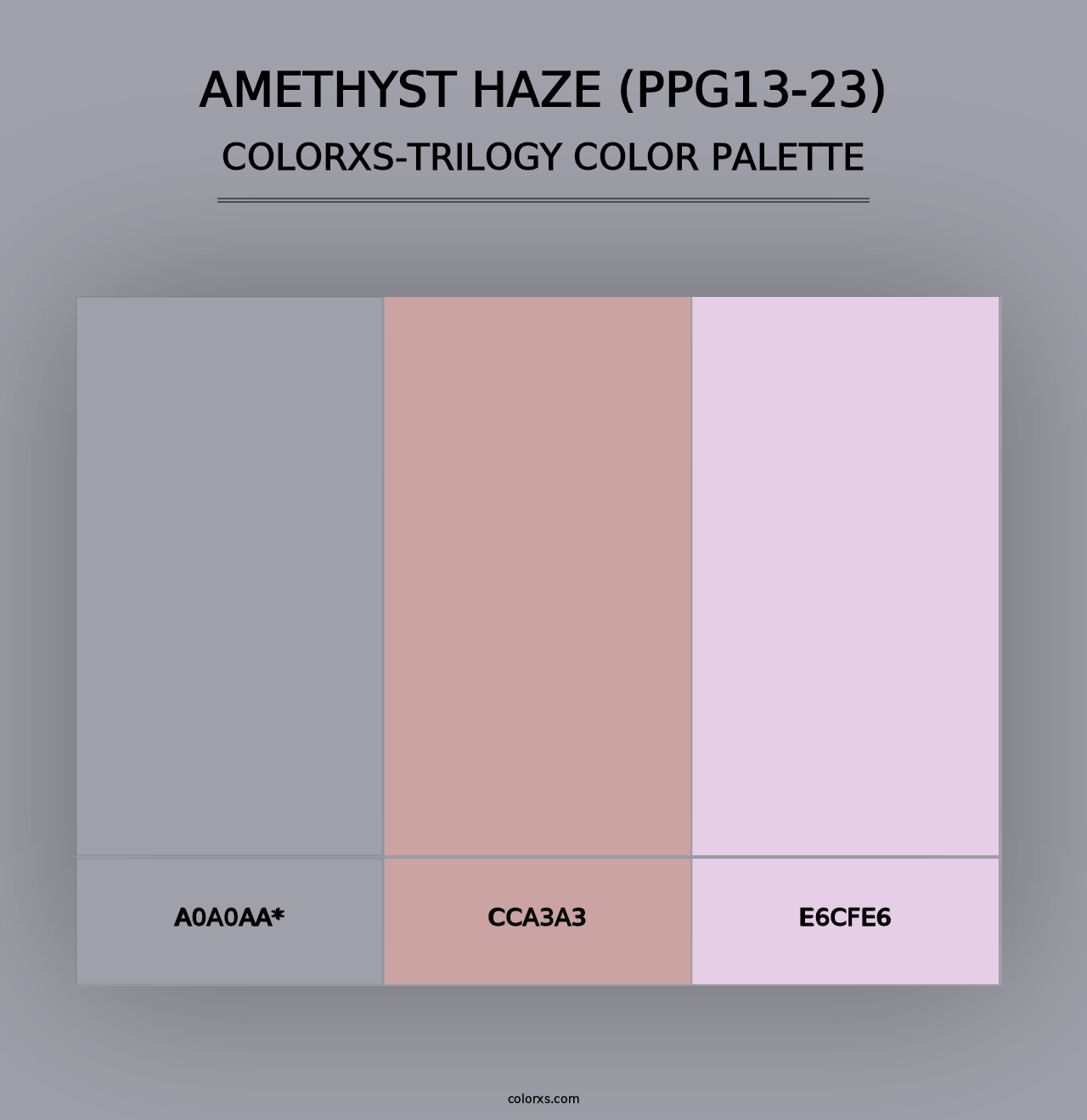 Amethyst Haze (PPG13-23) - Colorxs Trilogy Palette