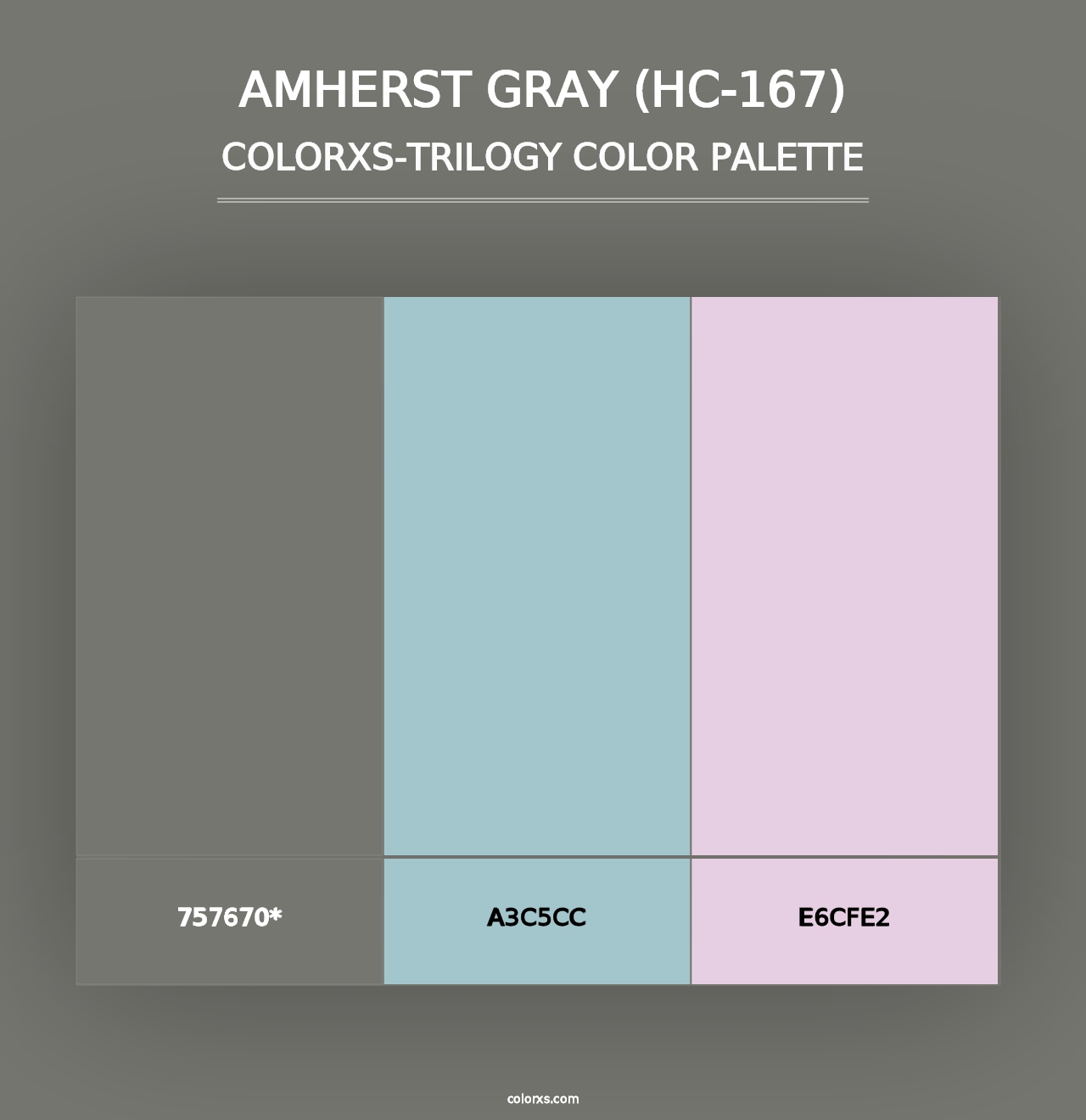 Amherst Gray (HC-167) - Colorxs Trilogy Palette