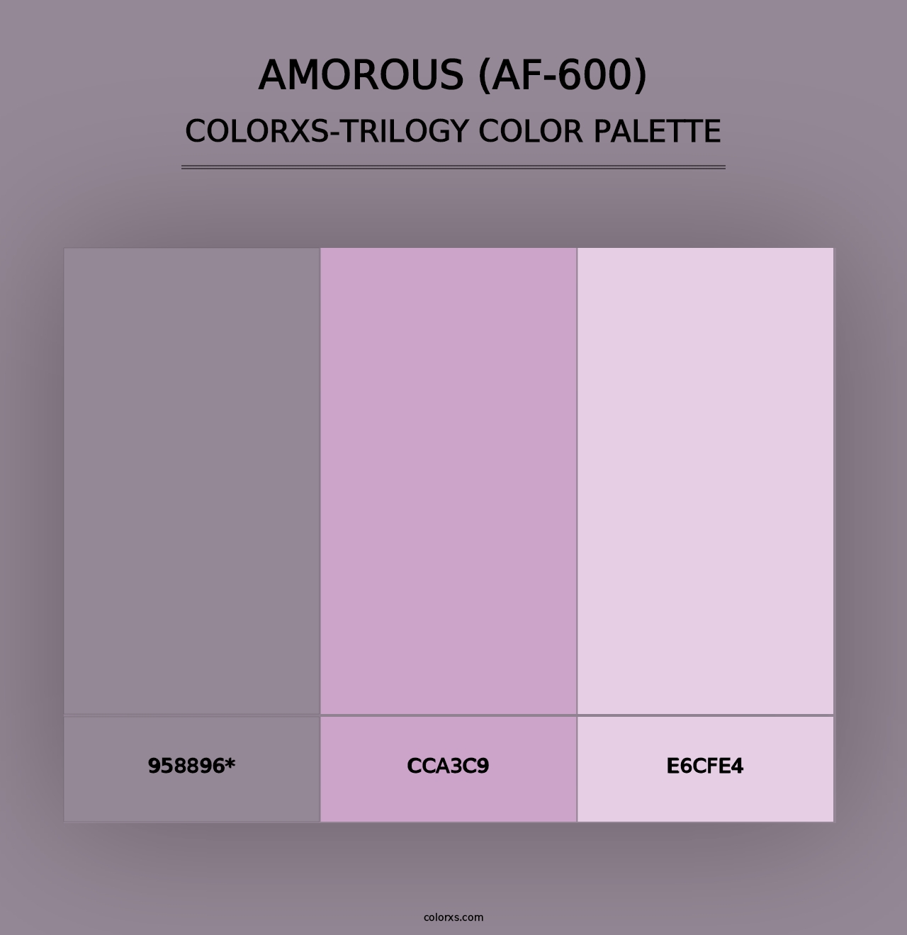 Amorous (AF-600) - Colorxs Trilogy Palette