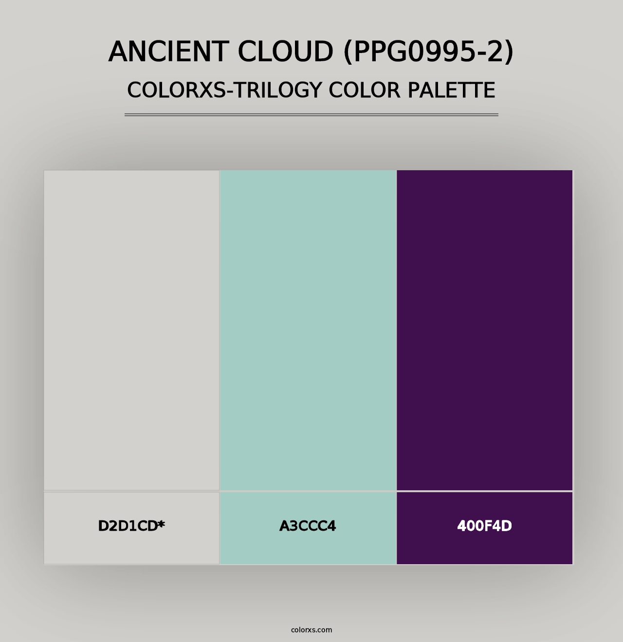 Ancient Cloud (PPG0995-2) - Colorxs Trilogy Palette