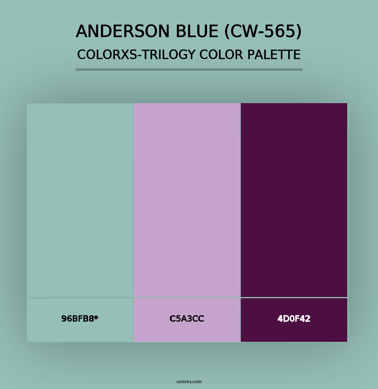 Anderson Blue (CW-565) - Colorxs Trilogy Palette