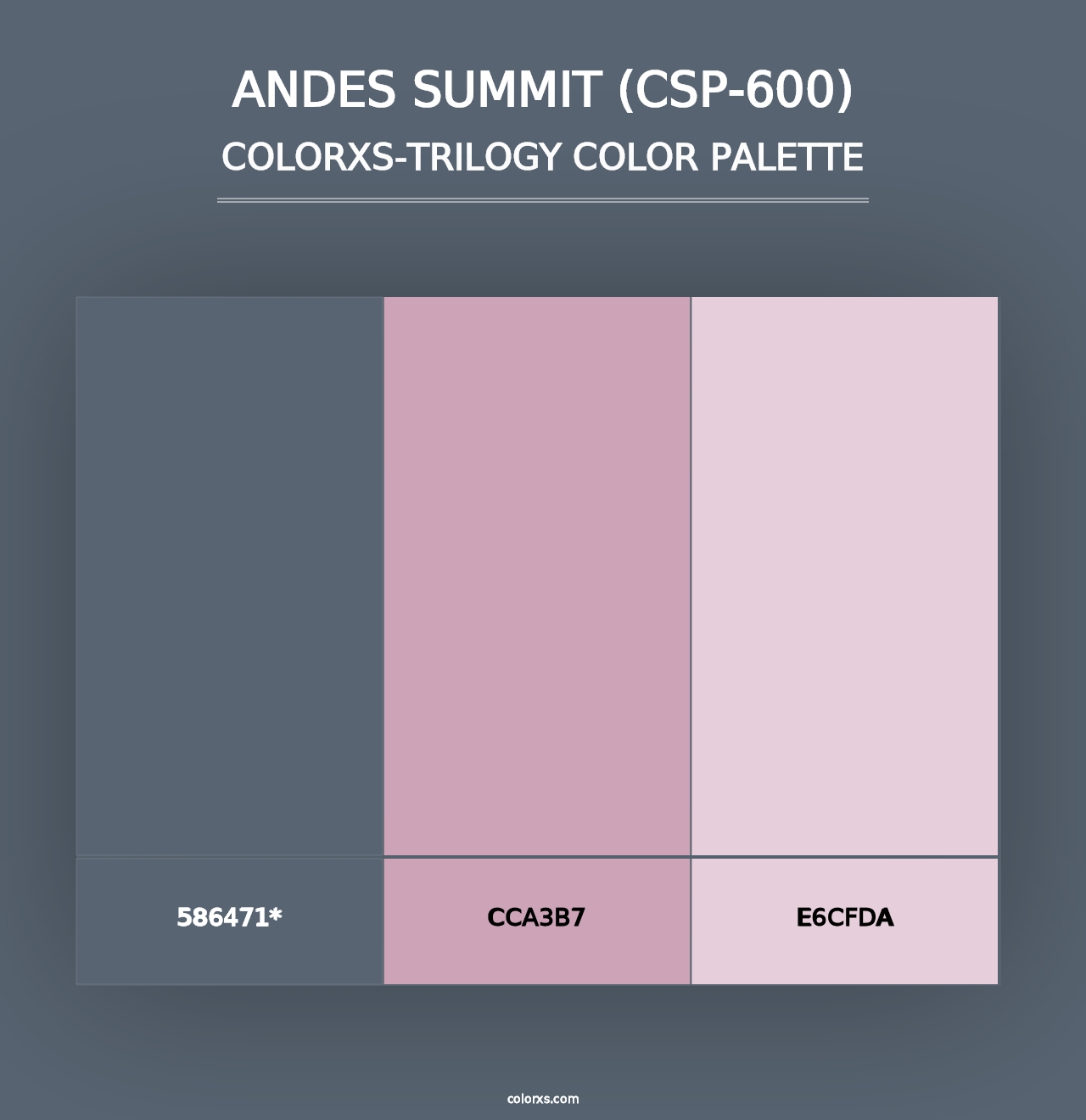 Andes Summit (CSP-600) - Colorxs Trilogy Palette