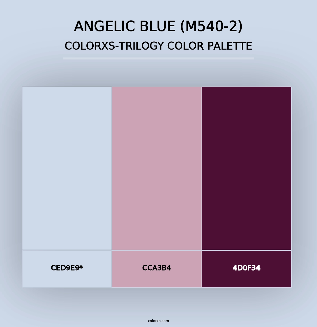 Angelic Blue (M540-2) - Colorxs Trilogy Palette