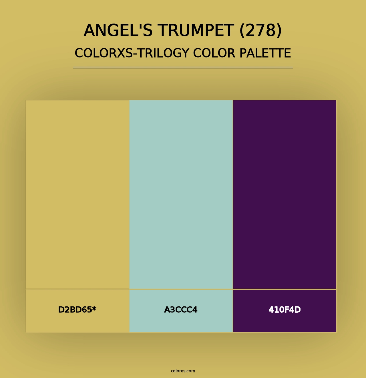 Angel's Trumpet (278) - Colorxs Trilogy Palette