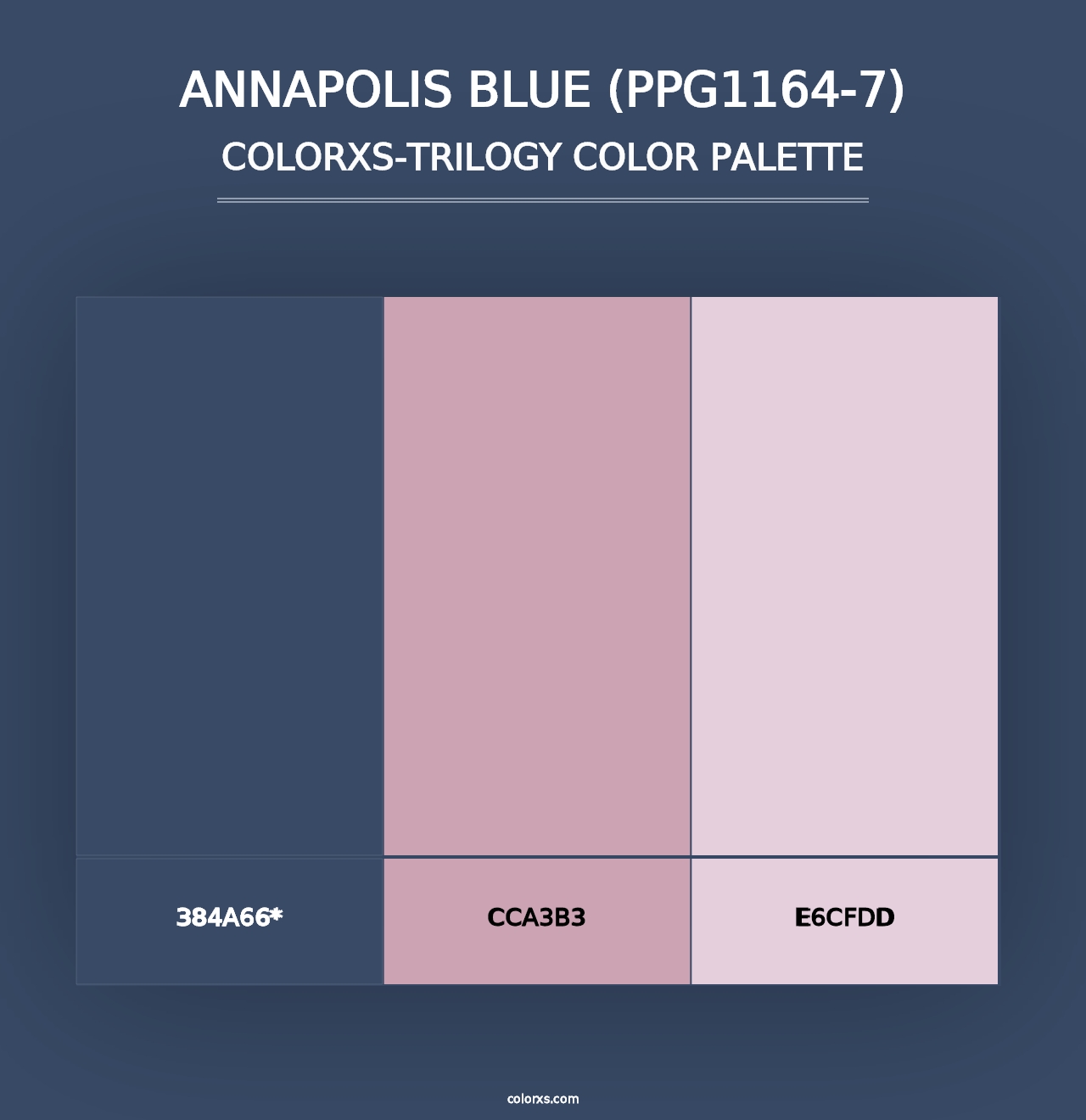 Annapolis Blue (PPG1164-7) - Colorxs Trilogy Palette