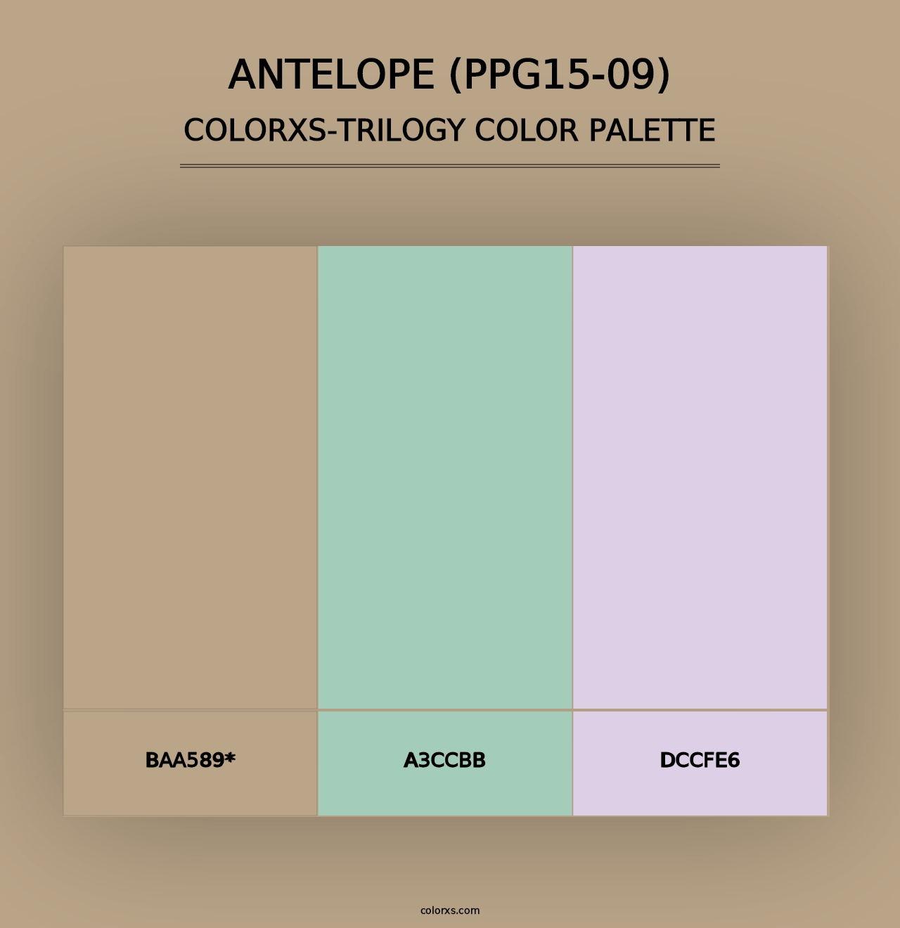 Antelope (PPG15-09) - Colorxs Trilogy Palette