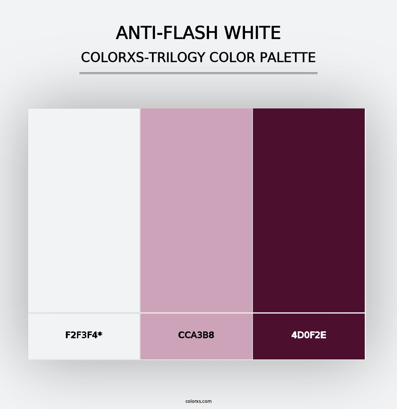 Anti-flash white - Colorxs Trilogy Palette