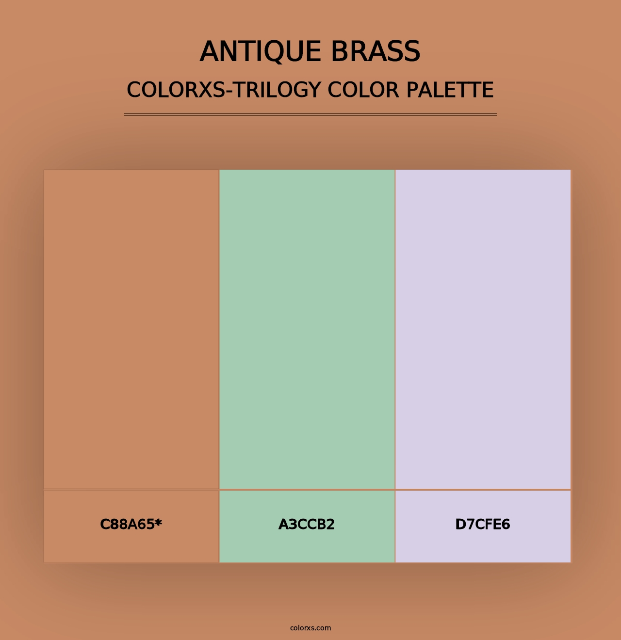 Antique Brass - Colorxs Trilogy Palette