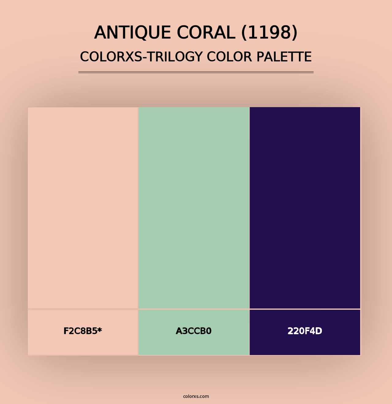 Antique Coral (1198) - Colorxs Trilogy Palette