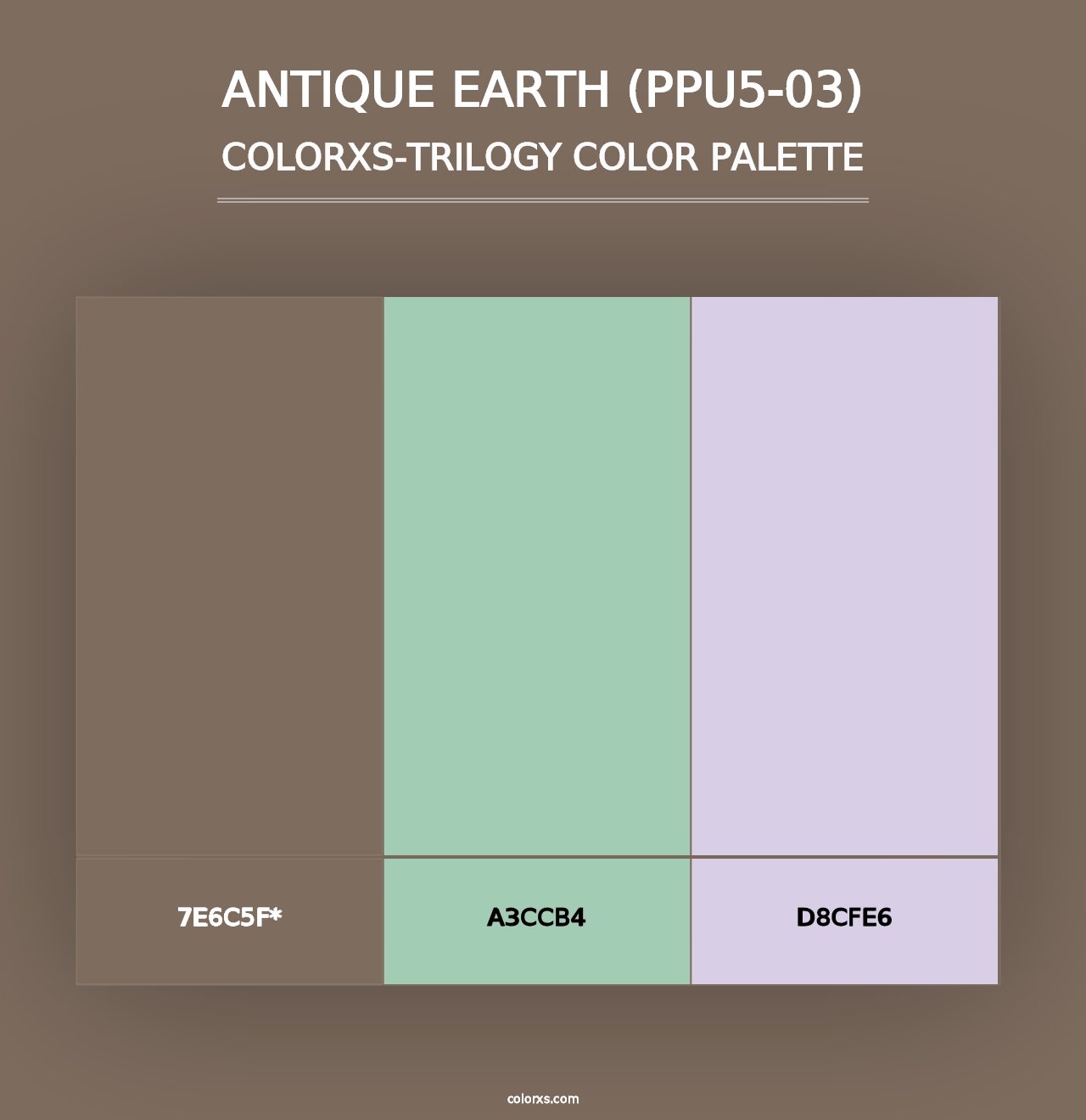 Antique Earth (PPU5-03) - Colorxs Trilogy Palette