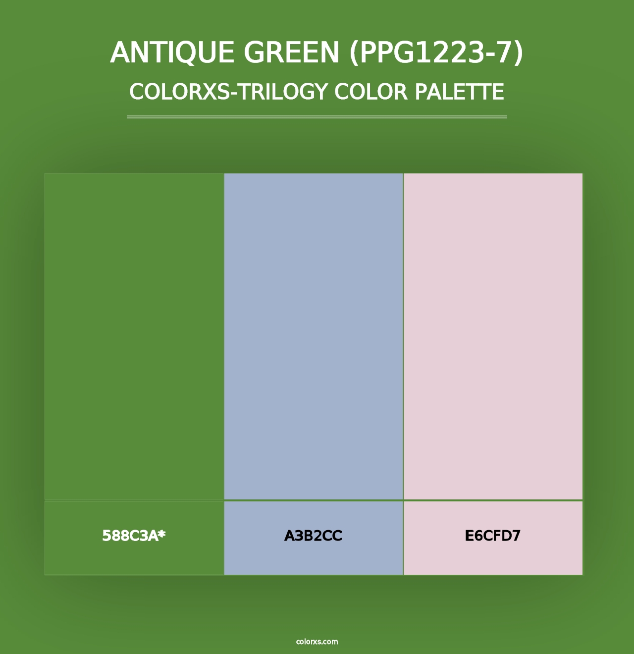 Antique Green (PPG1223-7) - Colorxs Trilogy Palette