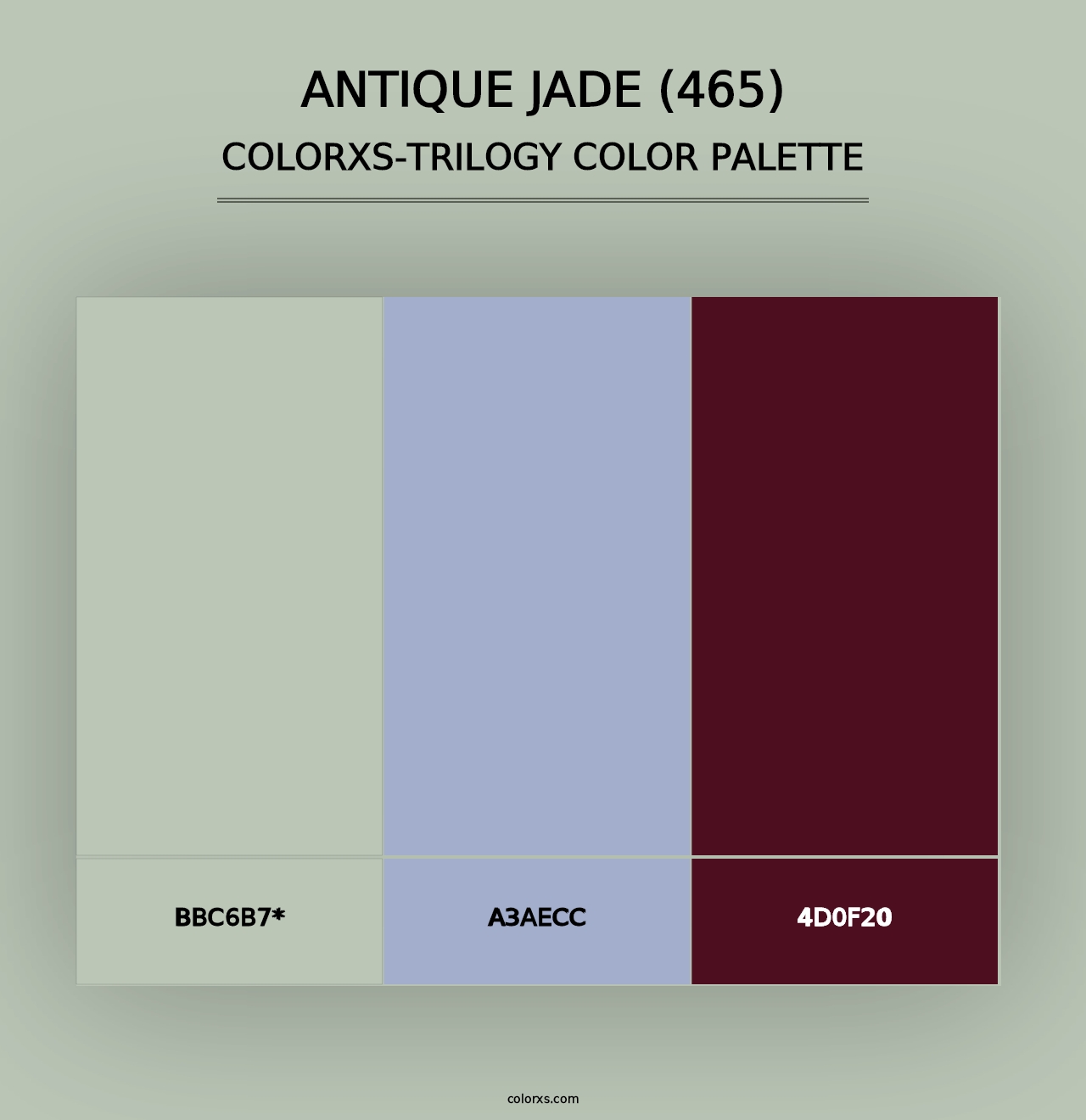 Antique Jade (465) - Colorxs Trilogy Palette