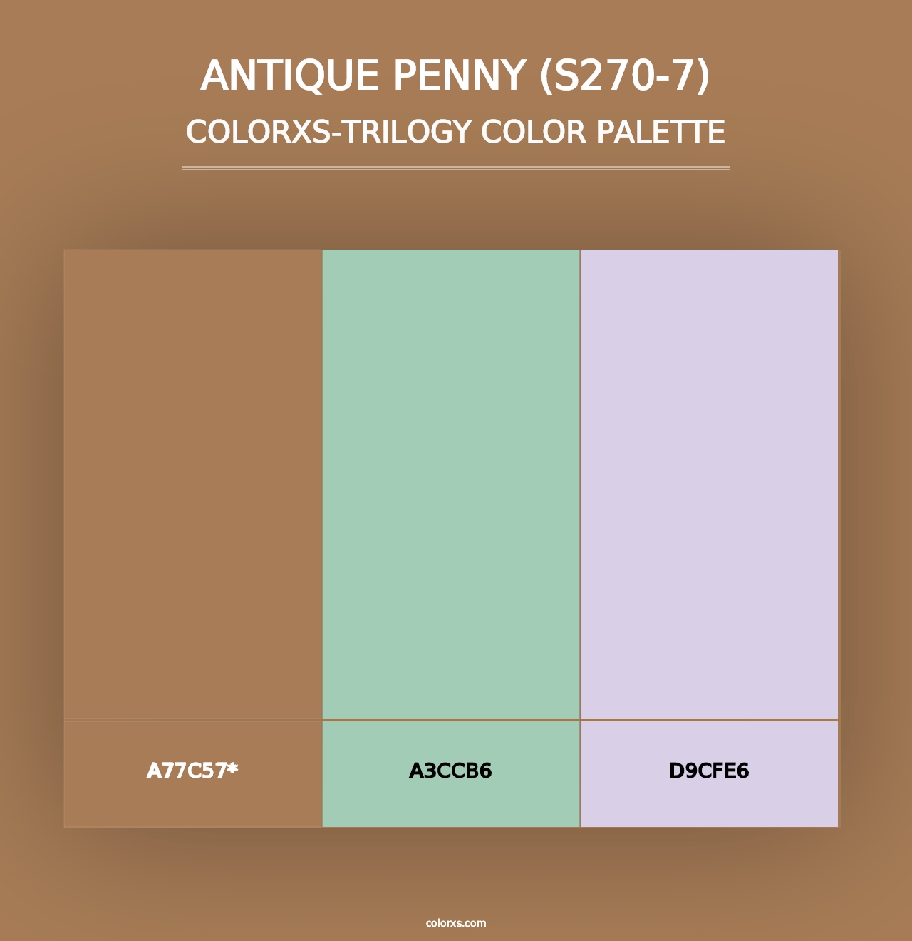 Antique Penny (S270-7) - Colorxs Trilogy Palette