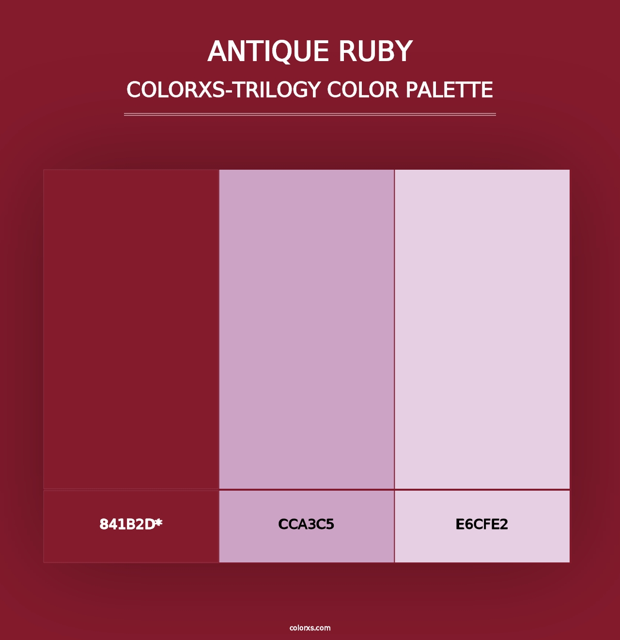 Antique Ruby - Colorxs Trilogy Palette