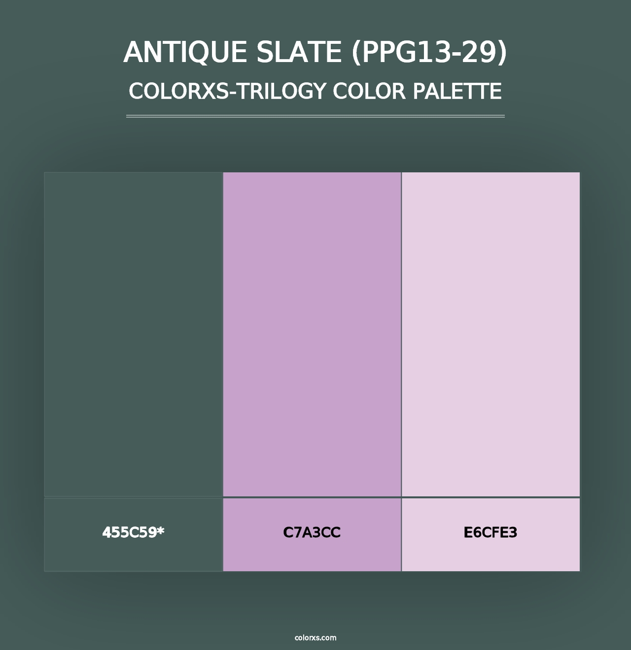 Antique Slate (PPG13-29) - Colorxs Trilogy Palette