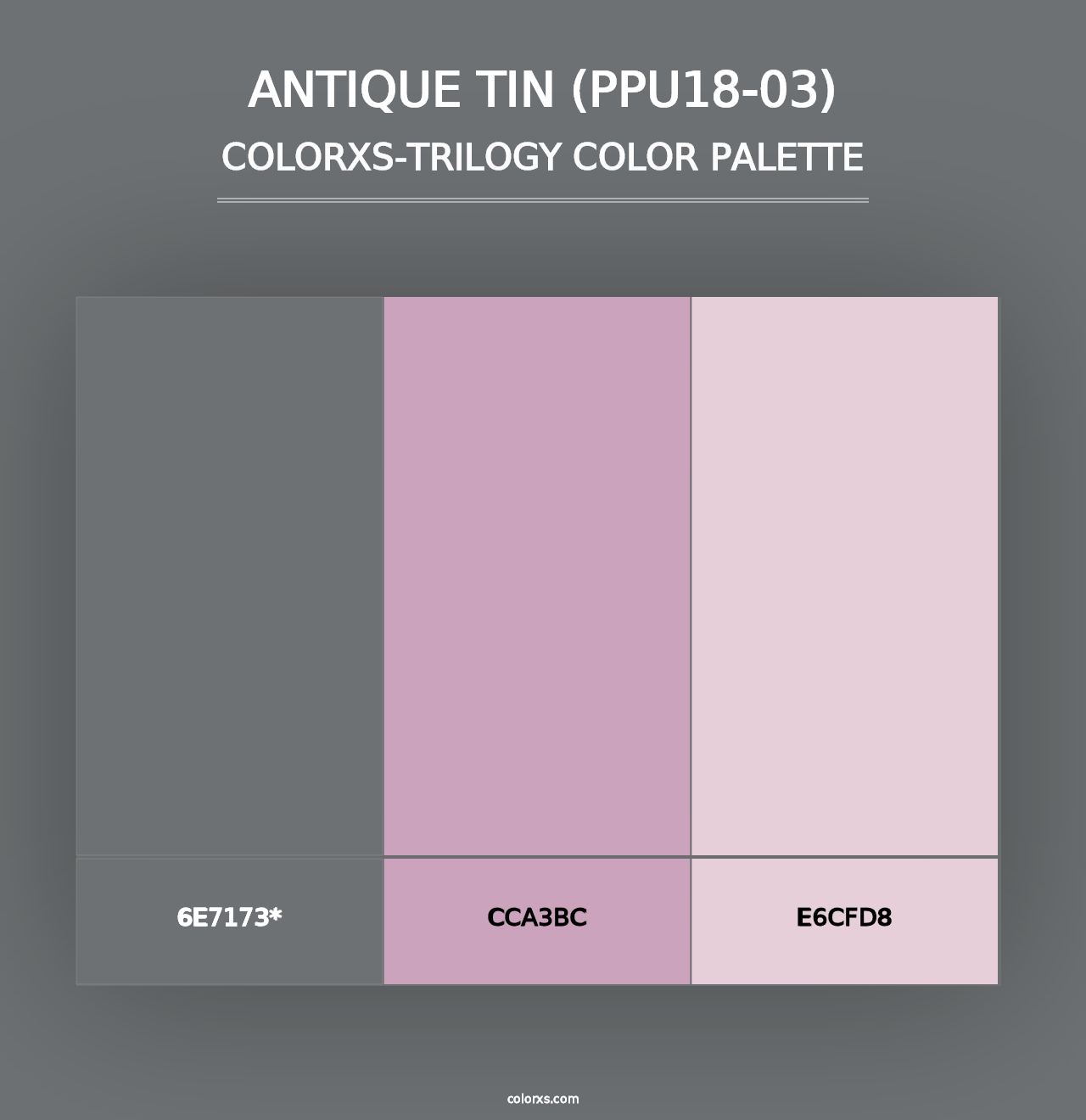 Antique Tin (PPU18-03) - Colorxs Trilogy Palette