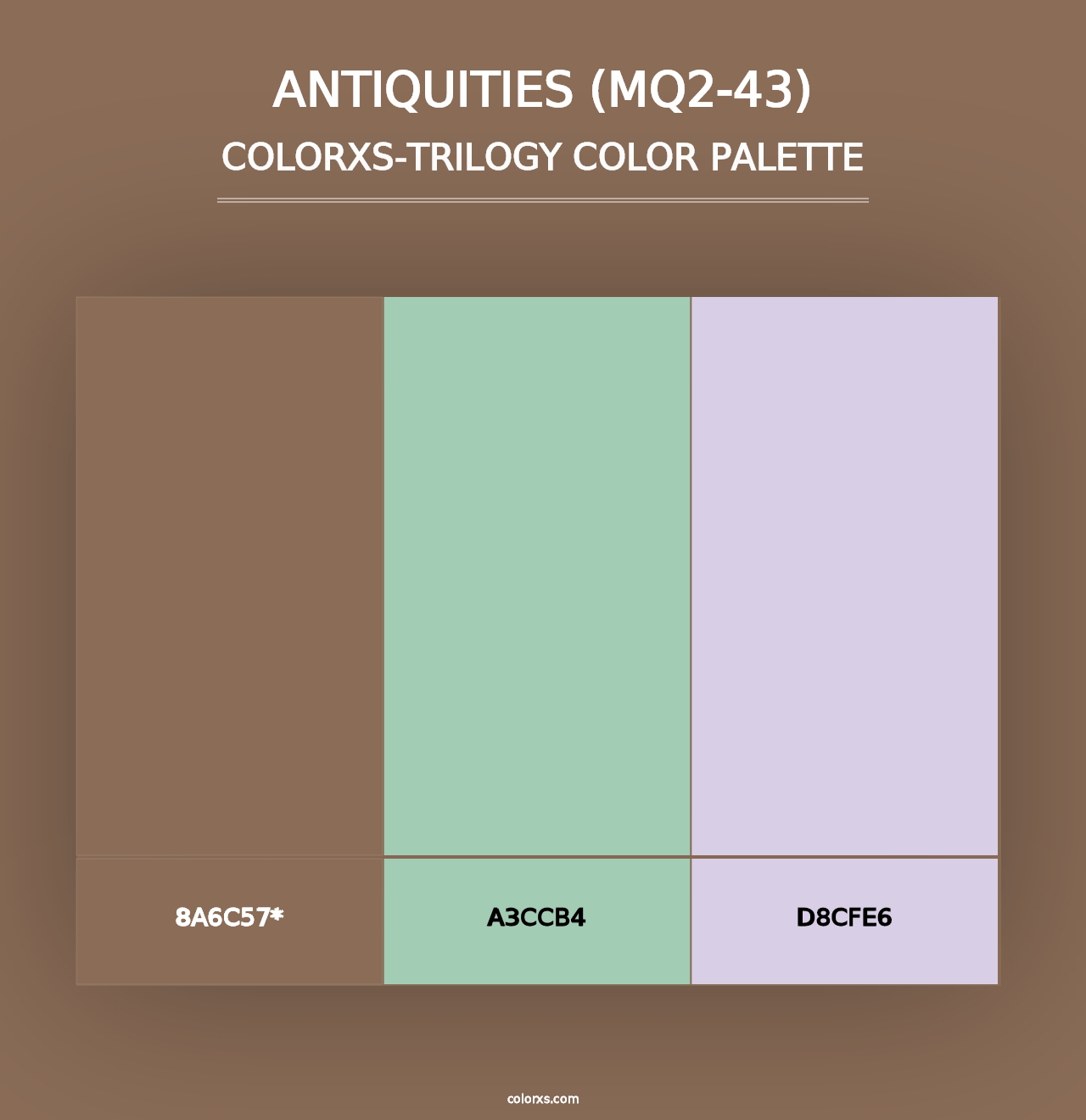 Antiquities (MQ2-43) - Colorxs Trilogy Palette