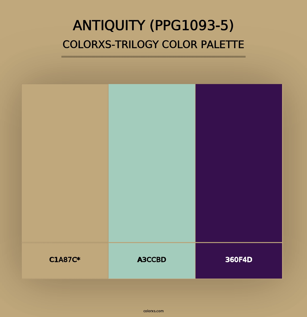 Antiquity (PPG1093-5) - Colorxs Trilogy Palette