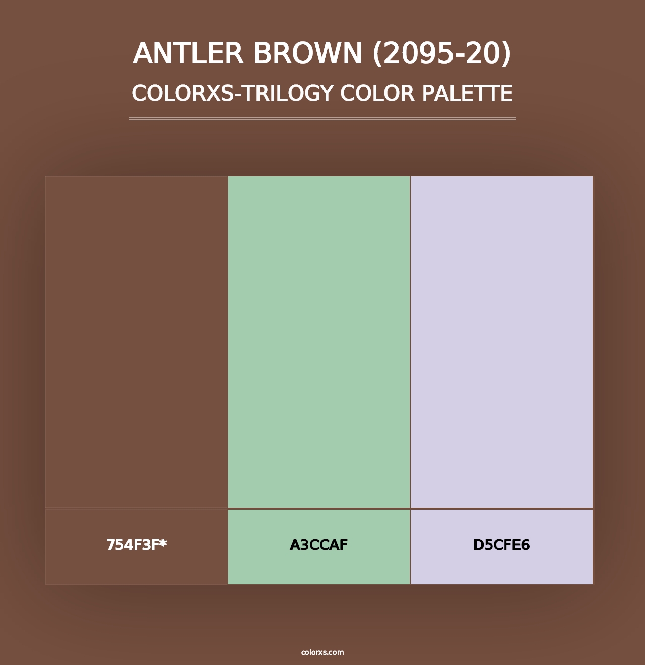 Antler Brown (2095-20) - Colorxs Trilogy Palette