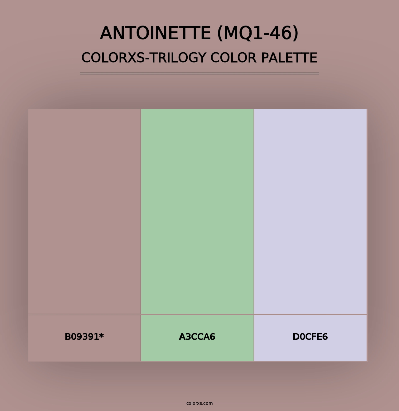 Antoinette (MQ1-46) - Colorxs Trilogy Palette