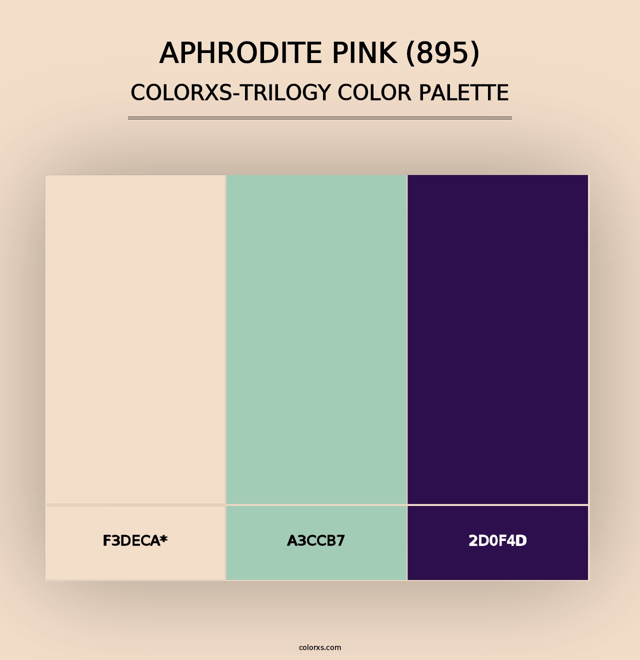 Aphrodite Pink (895) - Colorxs Trilogy Palette