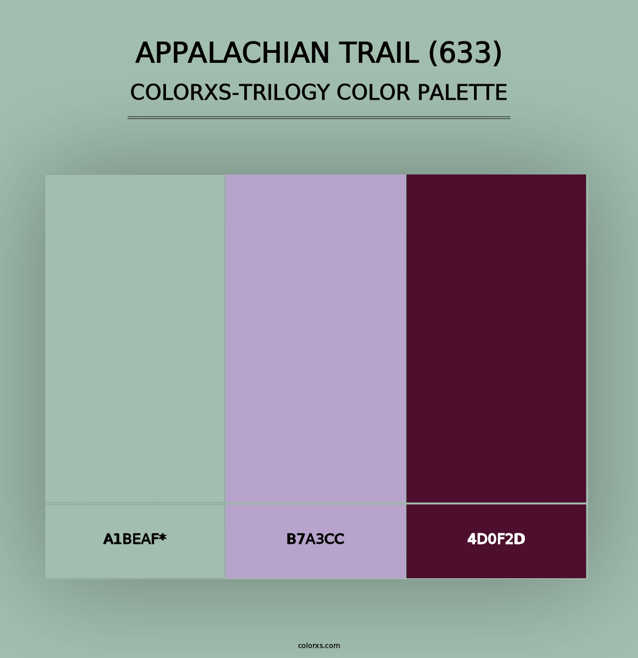 Appalachian Trail (633) - Colorxs Trilogy Palette