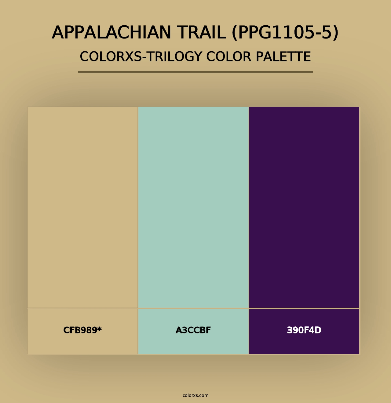 Appalachian Trail (PPG1105-5) - Colorxs Trilogy Palette