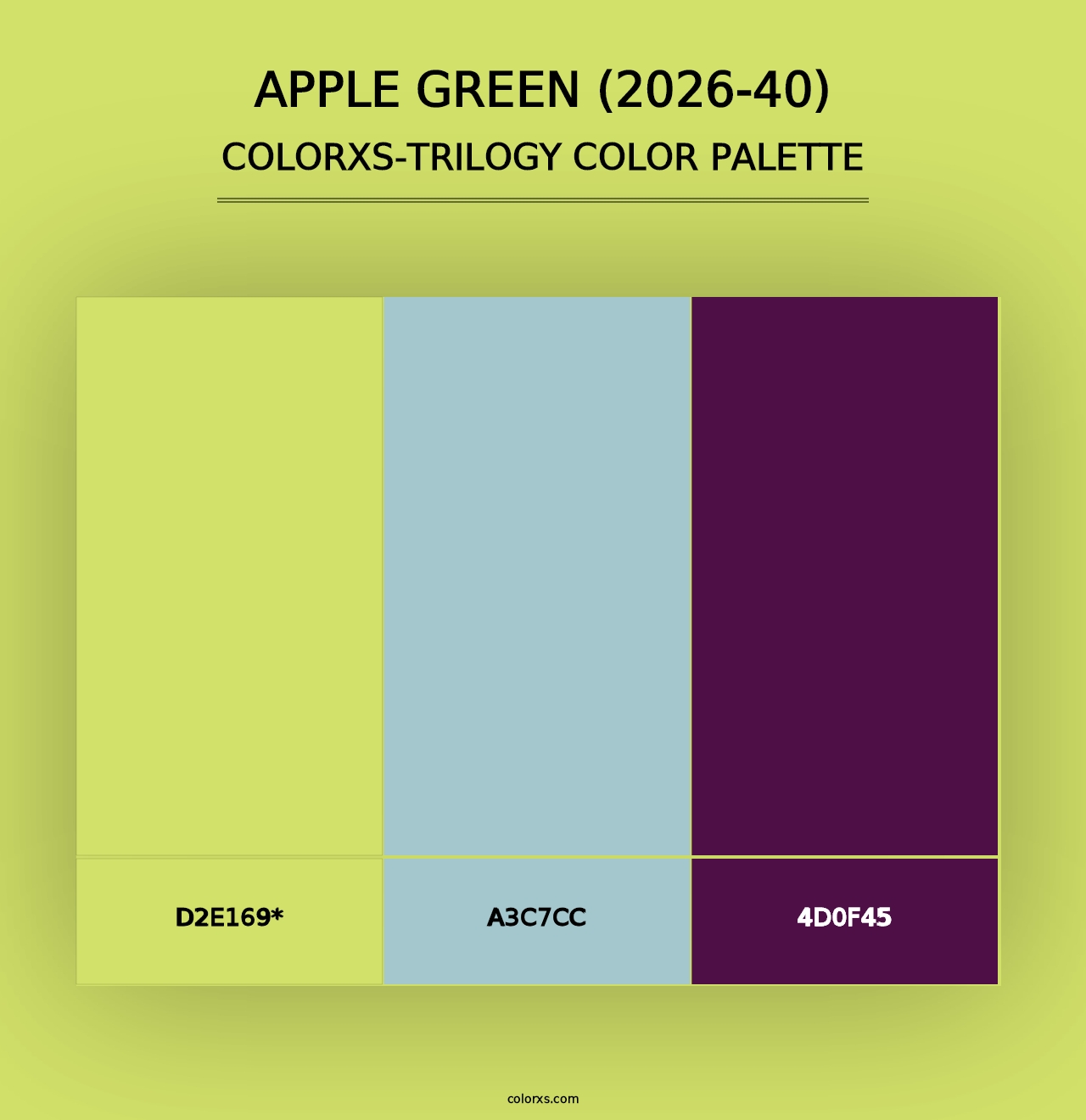 Apple Green (2026-40) - Colorxs Trilogy Palette