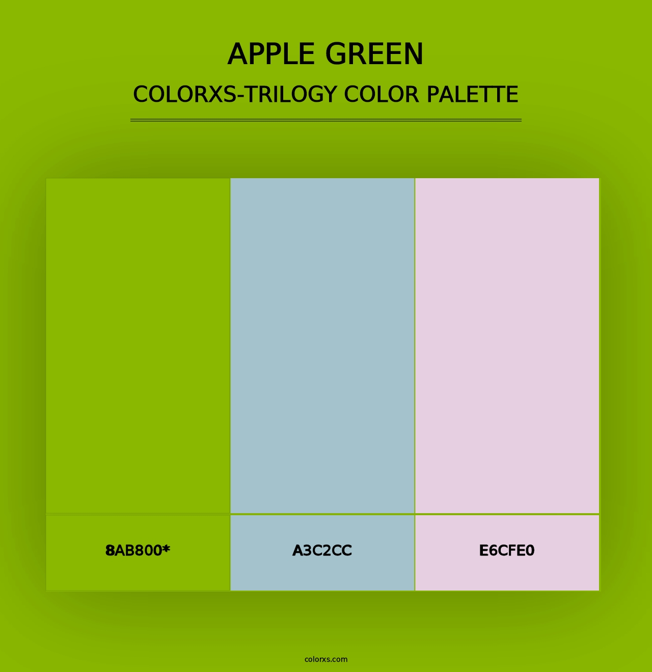 Apple Green - Colorxs Trilogy Palette