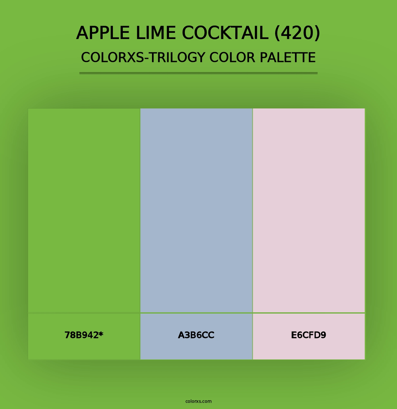 Apple Lime Cocktail (420) - Colorxs Trilogy Palette