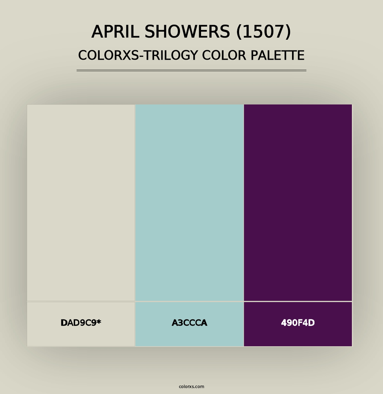 April Showers (1507) - Colorxs Trilogy Palette