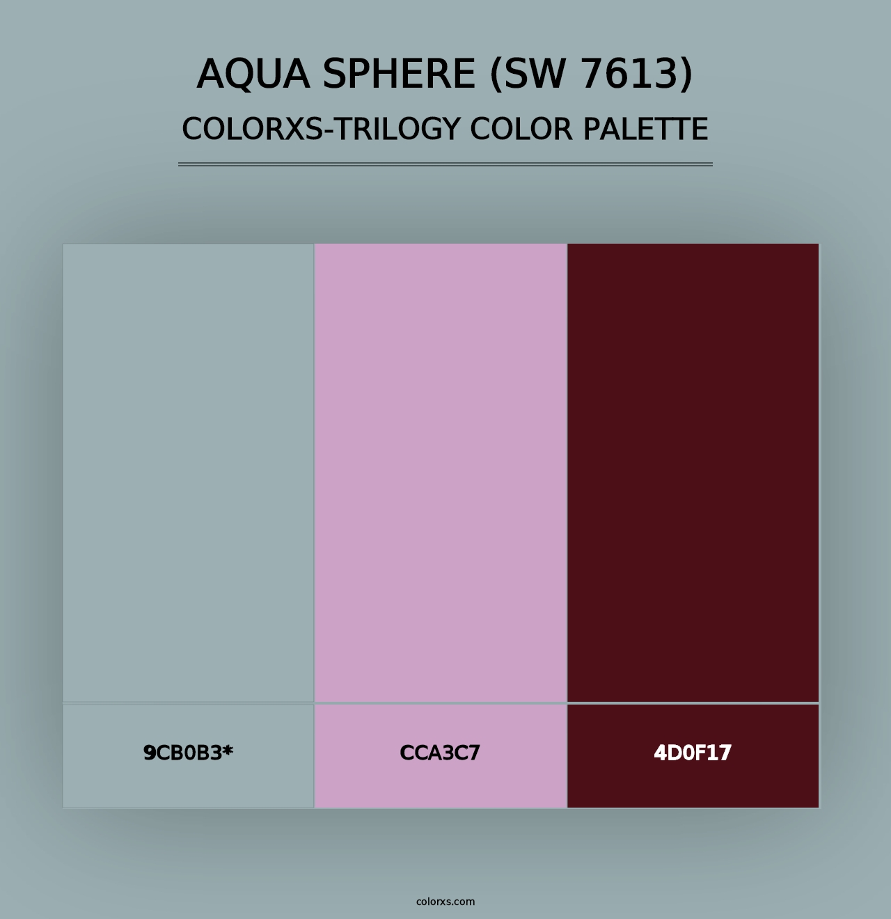 Aqua Sphere (SW 7613) - Colorxs Trilogy Palette