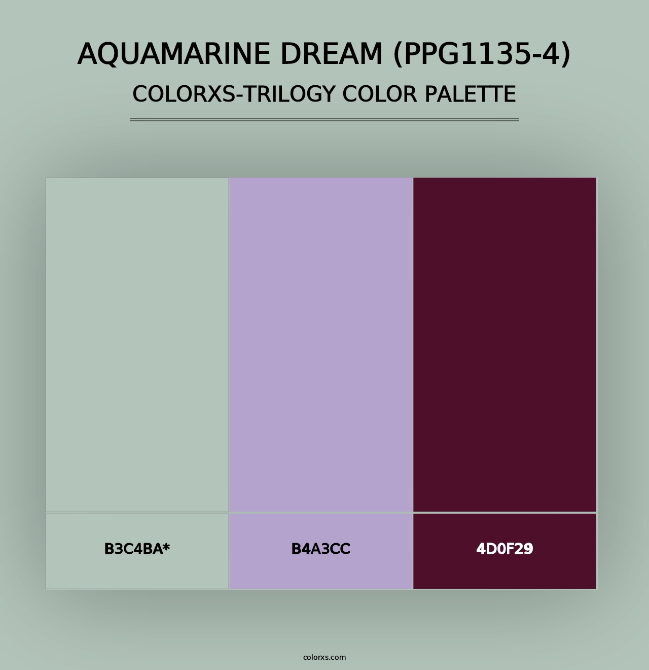 Aquamarine Dream (PPG1135-4) - Colorxs Trilogy Palette